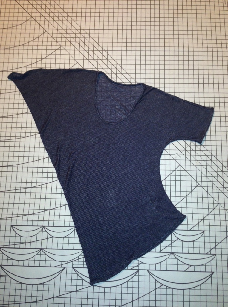 Drape Drape 2: Pattern No 4 Asymmetric Scoop neck shirt